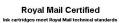 Royal Mail certified inks